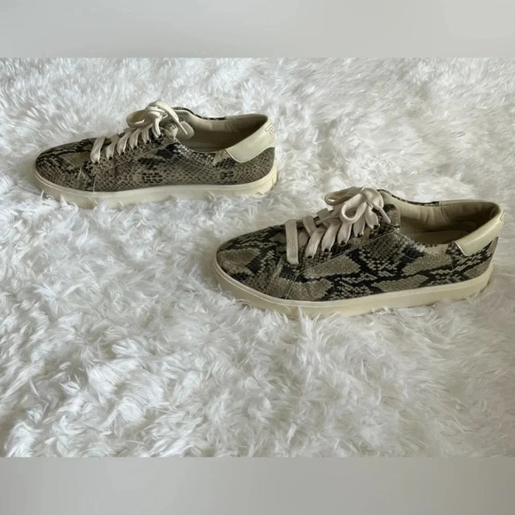 Sam Edelman | Ethyl | Snake Print Sneakers - Picture 3 of 7